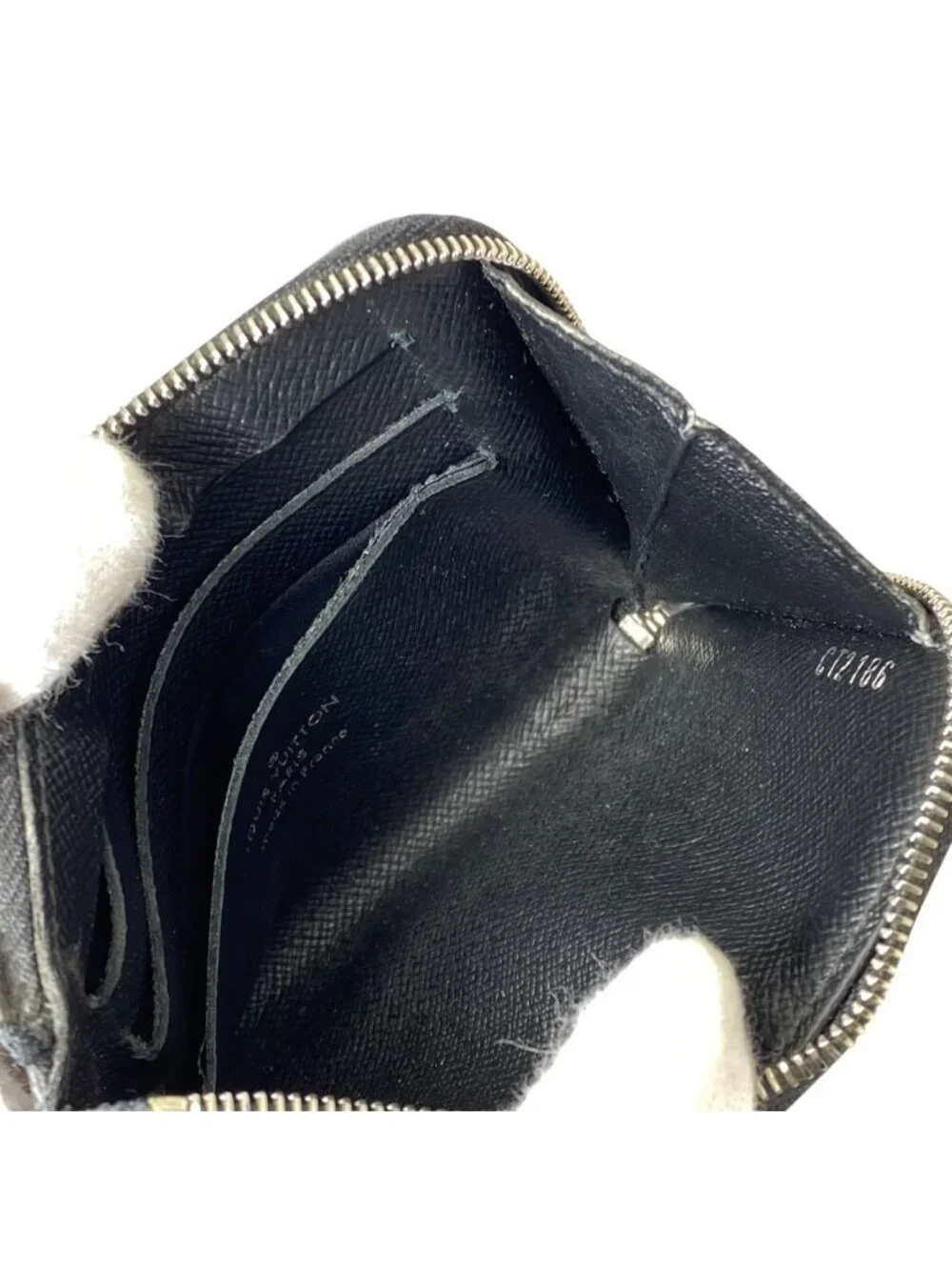 Louis Vuitton Zippy Coin Purse Damier Graphite Gray Black Practicality Compact